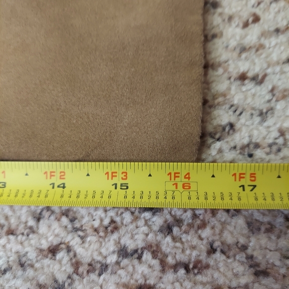 Dressbarn Faux Suede Jacket Womens Sz M Brown Tan Full Zip Blazer Lined Neutral - Picture 14 of 16